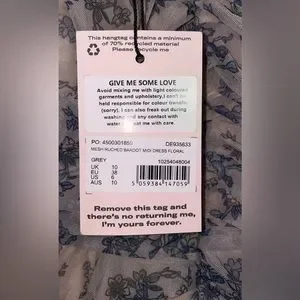 knee length dresses for ladies GANNI off-white floral tulip wrap mini mesh dress  BOREAL REBORN